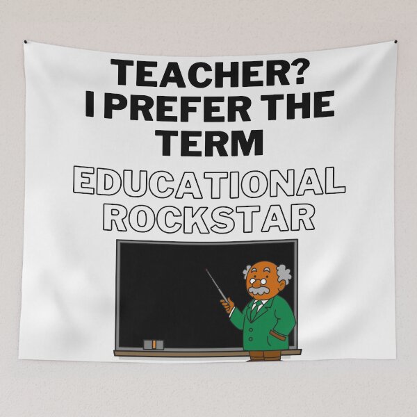 Item preview, Teacher? I Prefer The Term Educational Rockstar designed and sold by LuckyKermit.