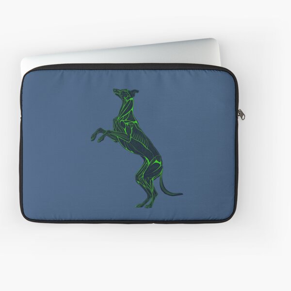 Electric Green Greyhound Muscles Laptop Sleeve