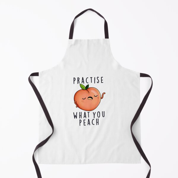 Item preview, Practise What You Peach Positive Fruit Puns  designed and sold by punnybone.