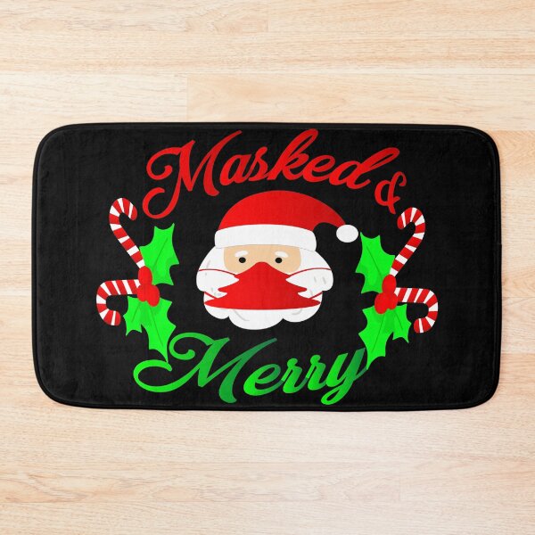 Item preview, masked and merry, waiting for santa quotes ideas, christmas 2020 designed and sold by khalidelk.