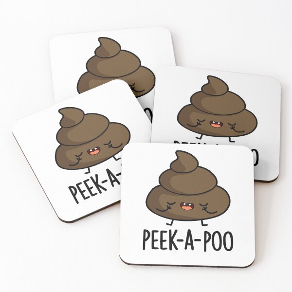 Item preview, Peek A Poo Funny Poop Puns  designed and sold by punnybone.