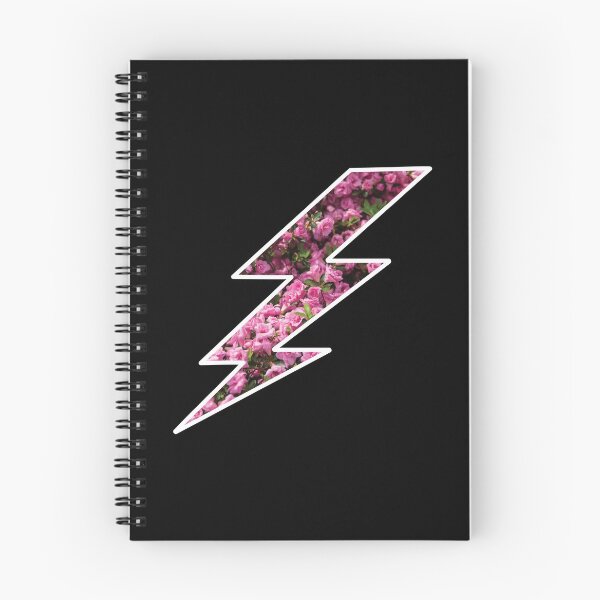 Item preview, Pink flowers lightning bolt  designed and sold by PixelCookieDsgn.