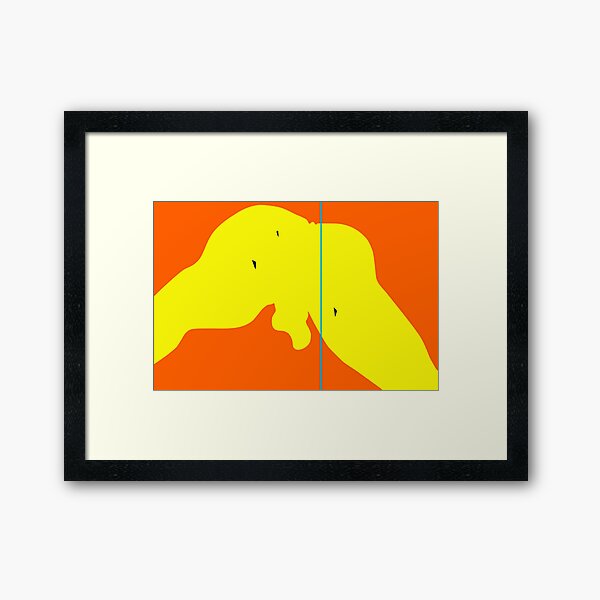 spanish flag -by the Monsters Art Project Framed Art Print