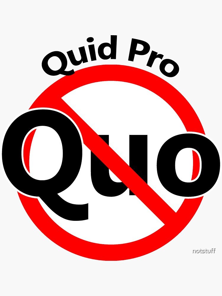 No Quid Pro Quo - Latin Quote - No arrangement by notstuff