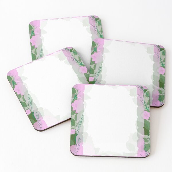 Item preview, Border frame of flowers and leaves of pink rose designed and sold by Liza-RKS.