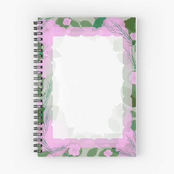 Item preview, Border frame of flowers and leaves of pink rose designed and sold by Liza-RKS.