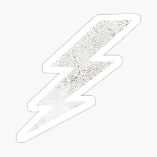 Item preview, White texture flower lightning bolt  designed and sold by PixelCookieDsgn.