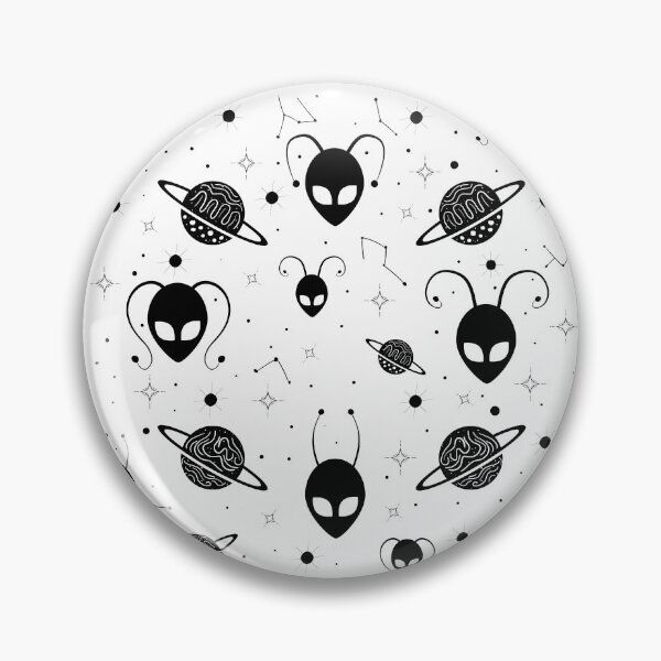 Item preview, Unique Interesting Cosmic Aliens, Planets And Stars Pattern - White designed and sold by lipemo.