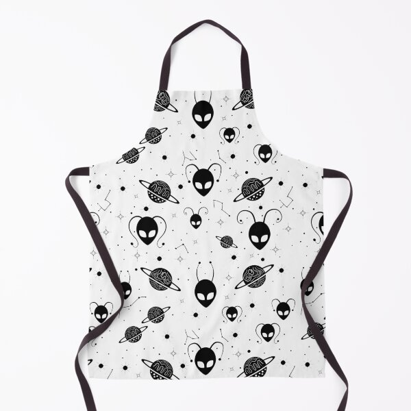 Item preview, Unique Interesting Cosmic Aliens, Planets And Stars Pattern - White designed and sold by lipemo.
