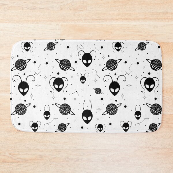 Item preview, Unique Interesting Cosmic Aliens, Planets And Stars Pattern - White designed and sold by lipemo.