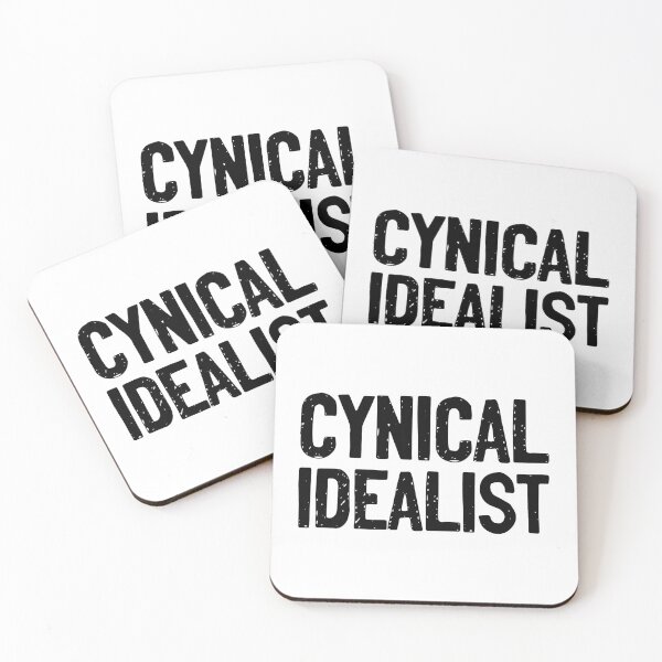 Item preview, Cynical Idealist Black Text designed and sold by Sour Soul.