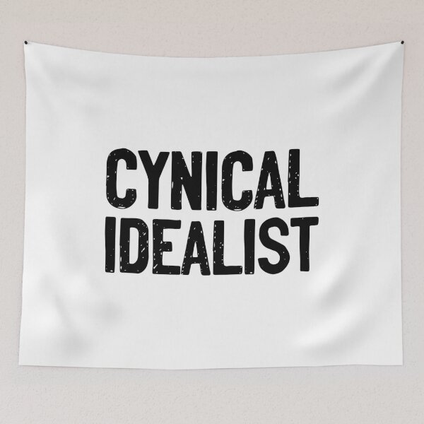 Item preview, Cynical Idealist Black Text designed and sold by Sour Soul.