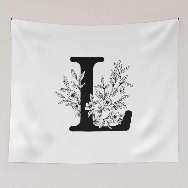 Item preview, L Botanical Monogram designed and sold by artjojo.