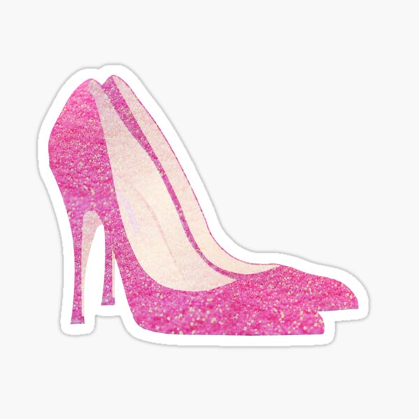 Glitter pink outlet high heels