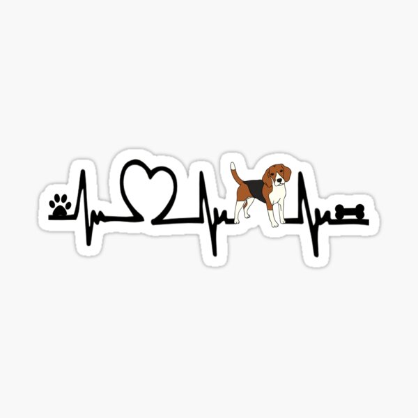 Artikel-Vorschau von Herzschlag Beagle Beagle Herzschlag Ich liebe Beagle Beagle Liebhaber Beagle Freunde Lustiges süßes cooles Geschenk für Beagle Liebhaber, designt und verkauft von imad68.
