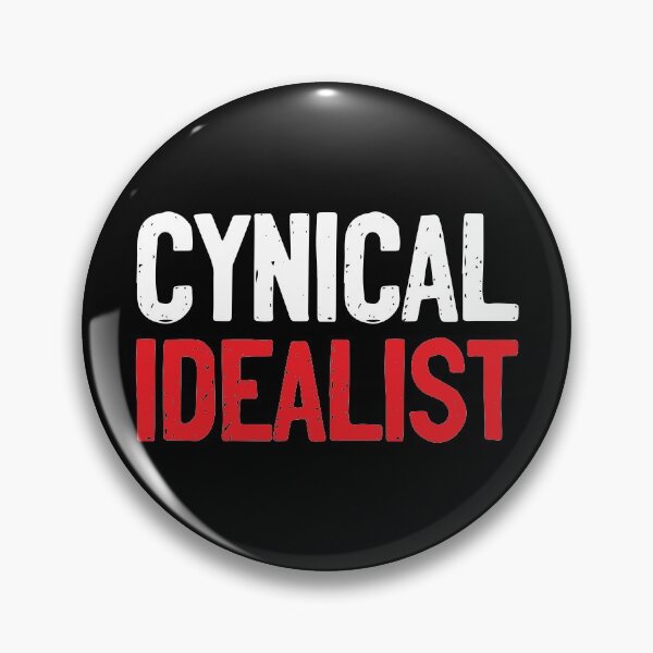 Item preview, Cynical Idealist White Red Text designed and sold by Sour Soul.