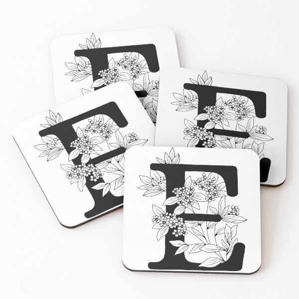 Item preview, E Botanical Monogram designed and sold by artjojo.