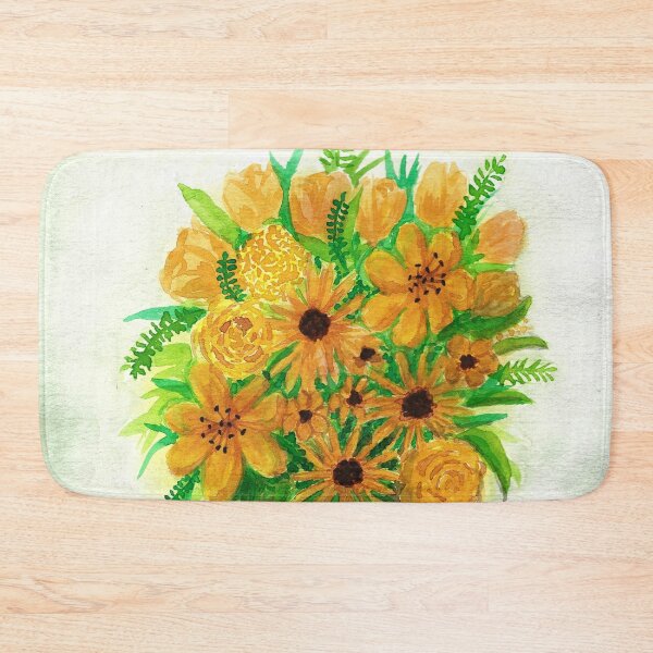 Item preview, Watercolor Art - Yellow Flower Vase designed and sold by lucyideas.