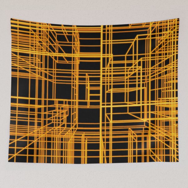 Item preview, abstract geometric linear projection designed and sold by Orderposter.