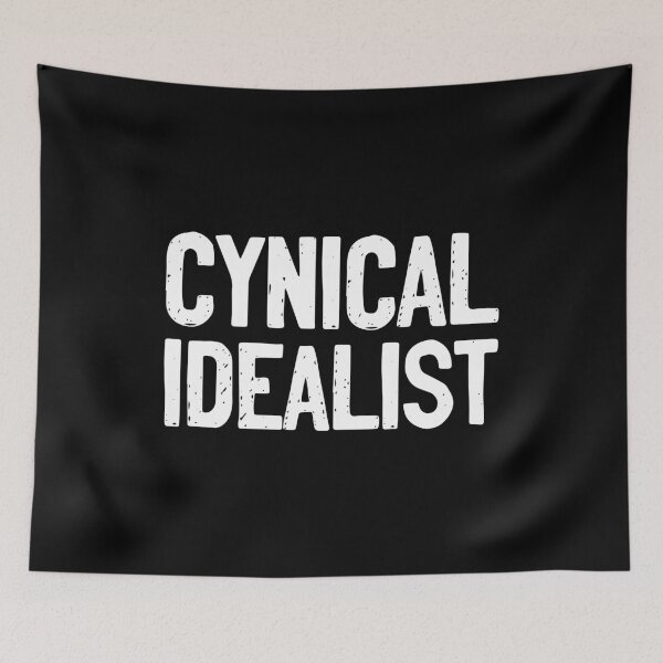 Item preview, Cynical Idealist White Text designed and sold by Sour Soul.