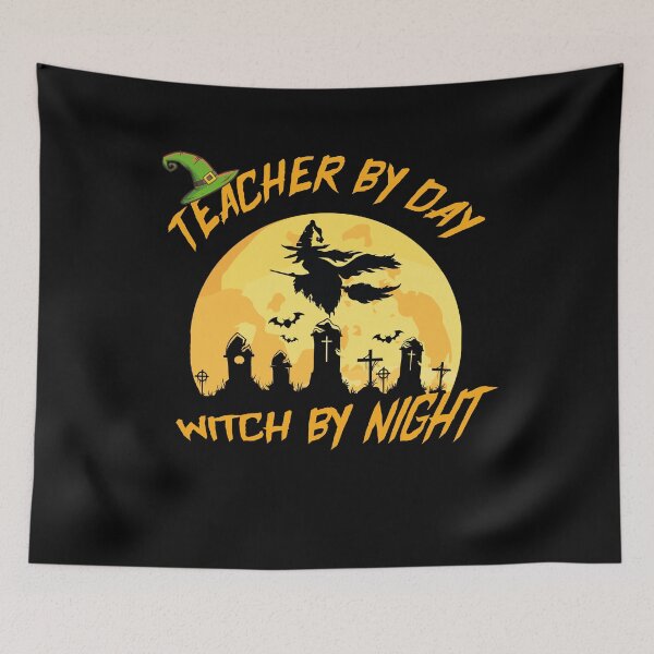Item preview, Teacher By Day Witch By Night Funny - TinyPurpleland designed and sold by tinypurpleland.