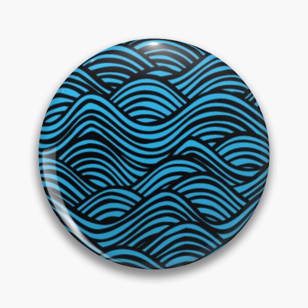 Item preview, Deep Blue Abstract Ocean Wave Print designed and sold by MillenaryShop.