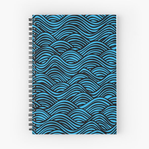 Item preview, Deep Blue Abstract Ocean Wave Print designed and sold by MillenaryShop.