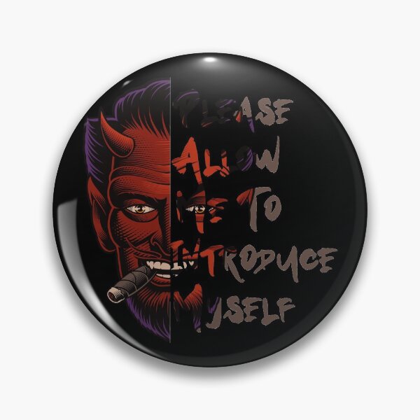 Item preview, Devil Face Introduce Myself designed and sold by OmmeDesigns.