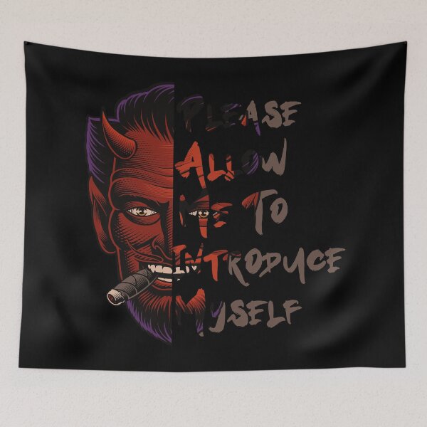 Item preview, Devil Face Introduce Myself designed and sold by OmmeDesigns.