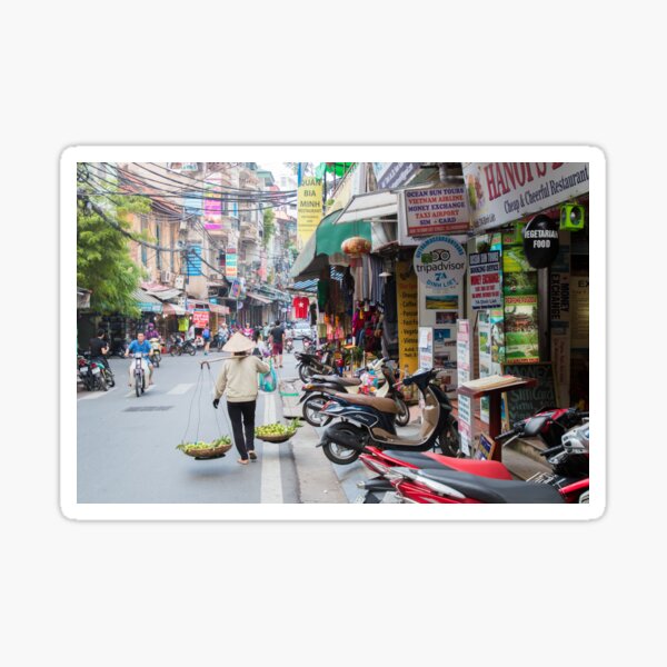 Item preview, Hanoi Old Quarter street scene Vietnam designed and sold by Martin Berry Photography.