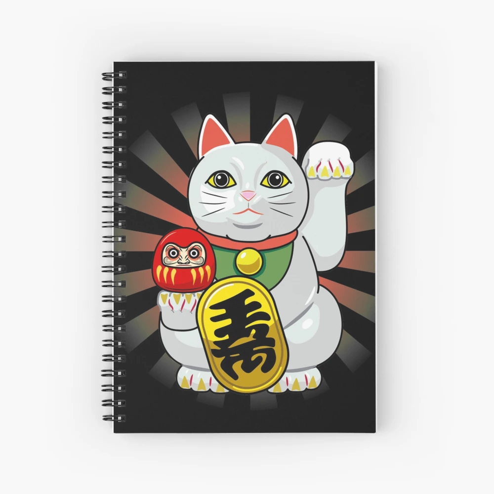 Cat-Crowd Spiral notebook