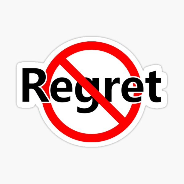 Item preview, No Regret - No apology  designed and sold by notstuff.
