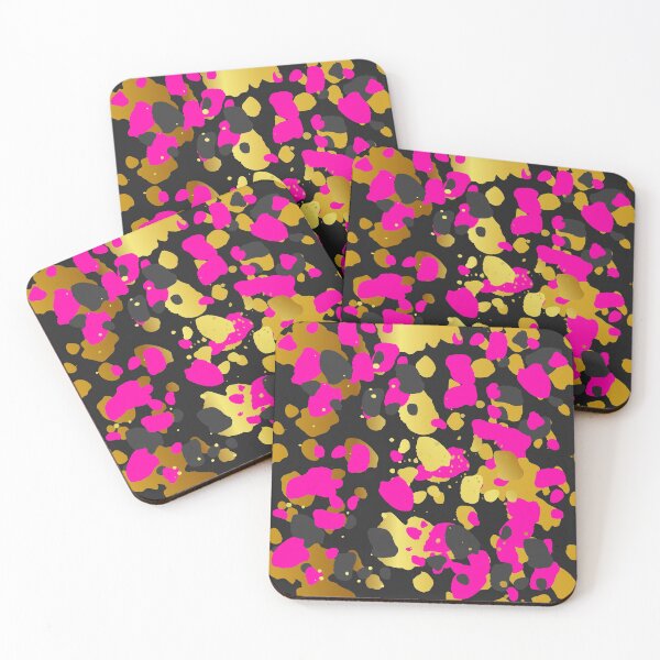 Item preview, Spots pink gray anthracite gold designed and sold by ChrissiCreation.