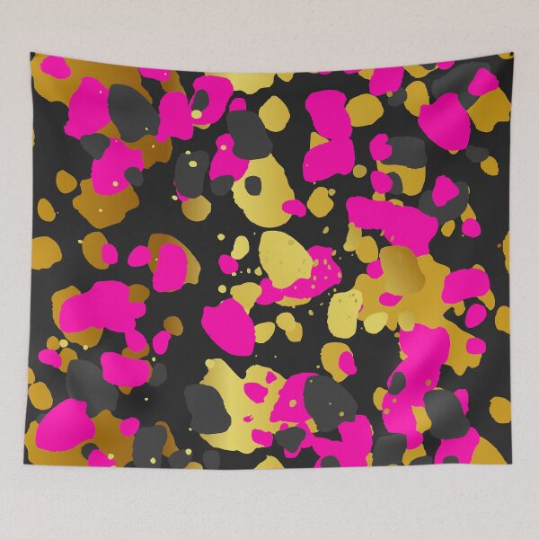 Item preview, Spots pink gray anthracite gold designed and sold by ChrissiCreation.