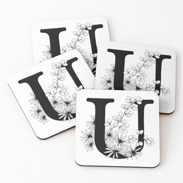 Item preview, U Botanical Monogram designed and sold by artjojo.