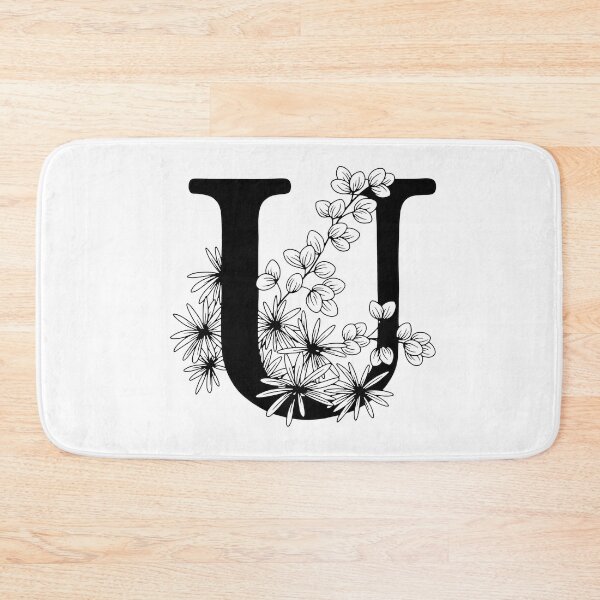 Item preview, U Botanical Monogram designed and sold by artjojo.