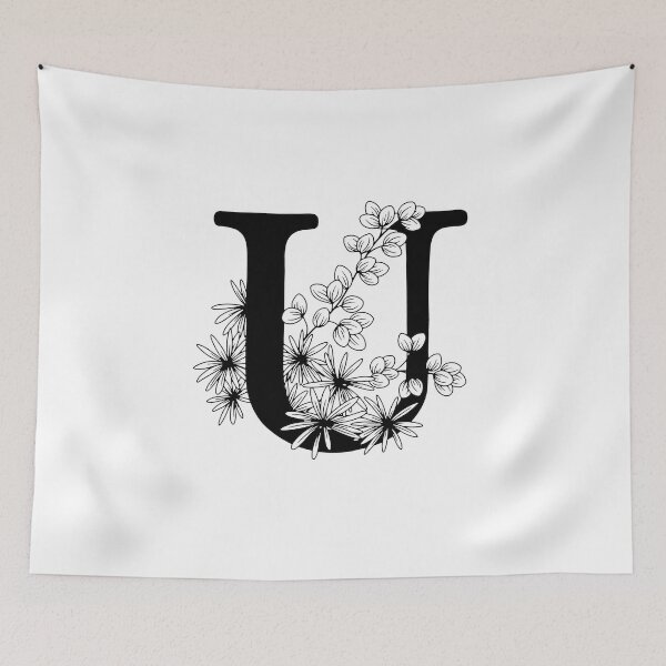 Item preview, U Botanical Monogram designed and sold by artjojo.