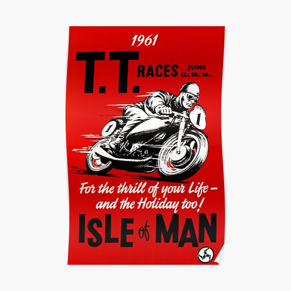 T.T Race - Isle Of Man 1961 Poster