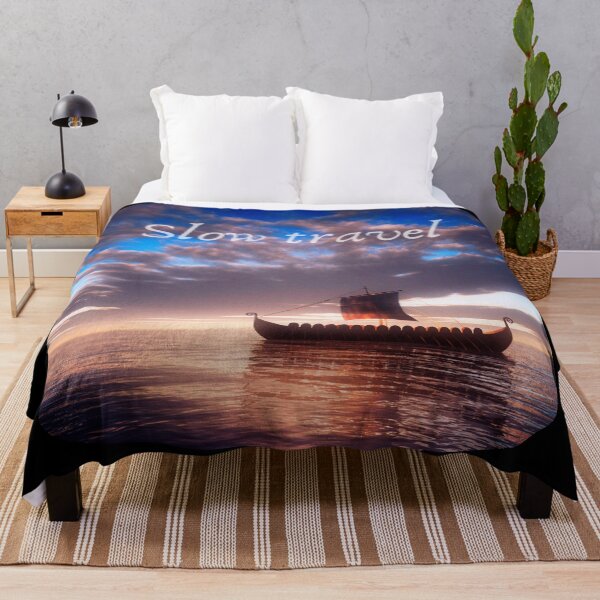 Item preview, Viking Ship Sailing - "Slow Travel" designed and sold by Orkneyology.