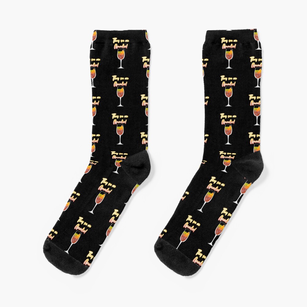 &amp;quot;Aperol Sprizz&amp;quot; Socken von Tim-Fl | Redbubble