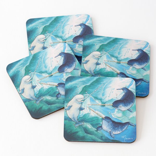 Item preview, Narwhals and beluga designed and sold by Maudeux.