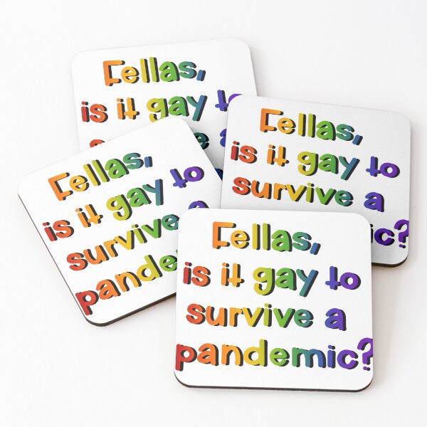 Item preview, Fellas, is it gay to survive a pandemic? designed and sold by artworkbyevie1.