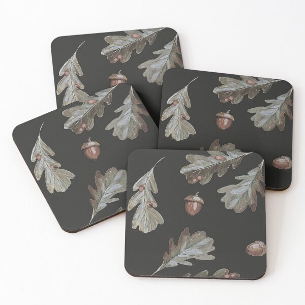 Item preview, Oak leaves -pattern designed and sold by woodenpencilbox.