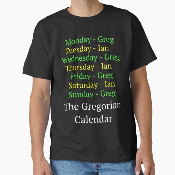 Item preview, The Greg-or-Ian Calendar designed and sold by Ninjawhere.