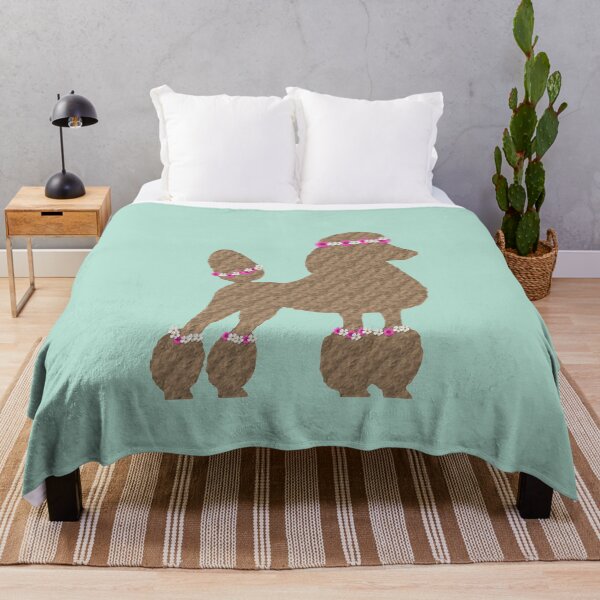 Item preview, Apricot Poodle in flowers designed and sold by ThePoodleandCo.