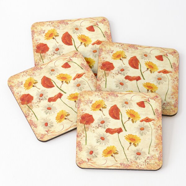 Item preview, Poppies and Daisies designed and sold by Angeles M. Pomata.