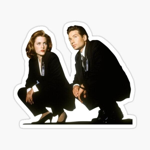 Expediente X: Agentes Fox Mulder y Dana Scully Pegatina