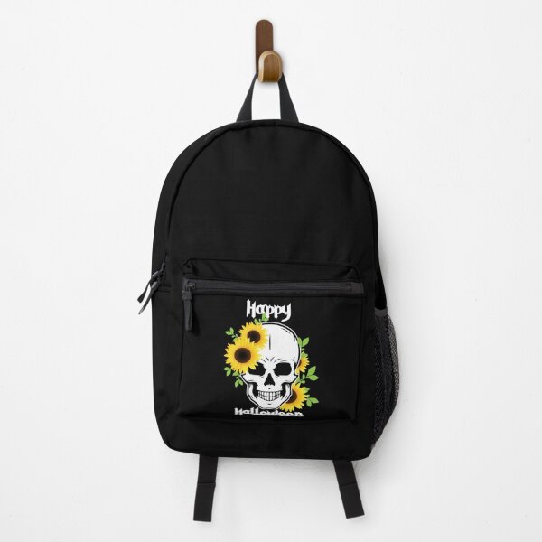 Item preview, Floral Skull sunflower happy Halloween gift for sunflower lovers designed and sold by Sunflowerforher.