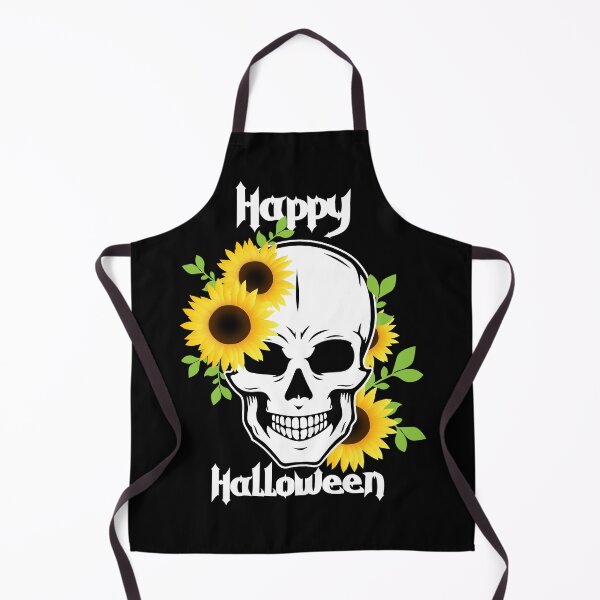 Item preview, Floral Skull sunflower happy Halloween gift for sunflower lovers designed and sold by Sunflowerforher.