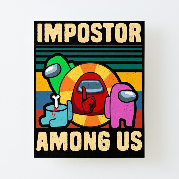 among us impostor wall art redbubble